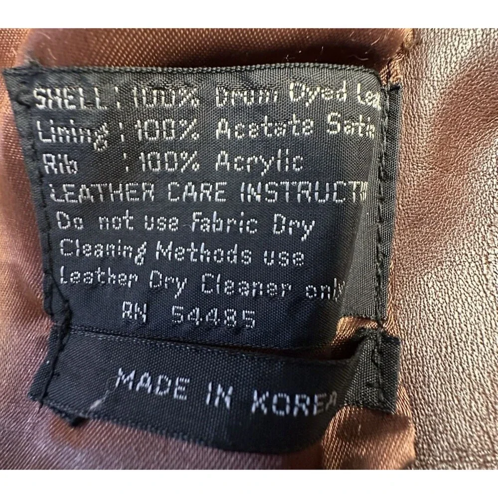 Silverman’s Vintage Drum Dyed Leather Bomber Jacket Size 36